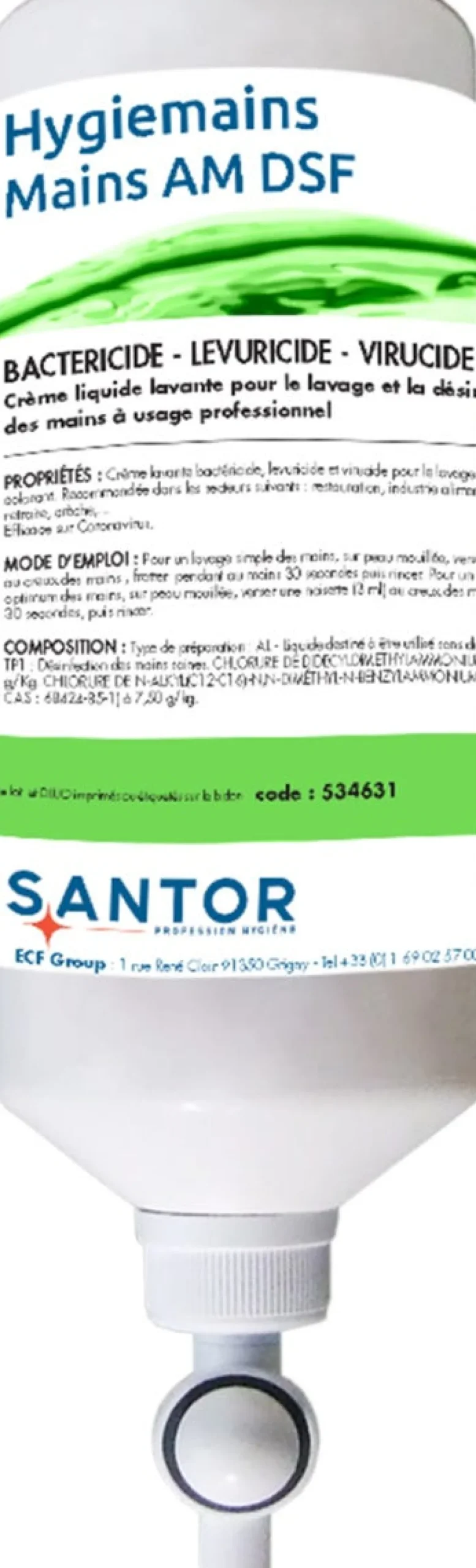 SANTOR Lotion lavante bactéricide 1 L Santomain Online