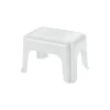 Marche-pied blanc plastique - Aucune Discount