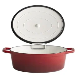 Marmite fonte d'acier inox Sans revêtement Avec couvercle 33x25x11 cm 5 L 5 Stars - APS Online