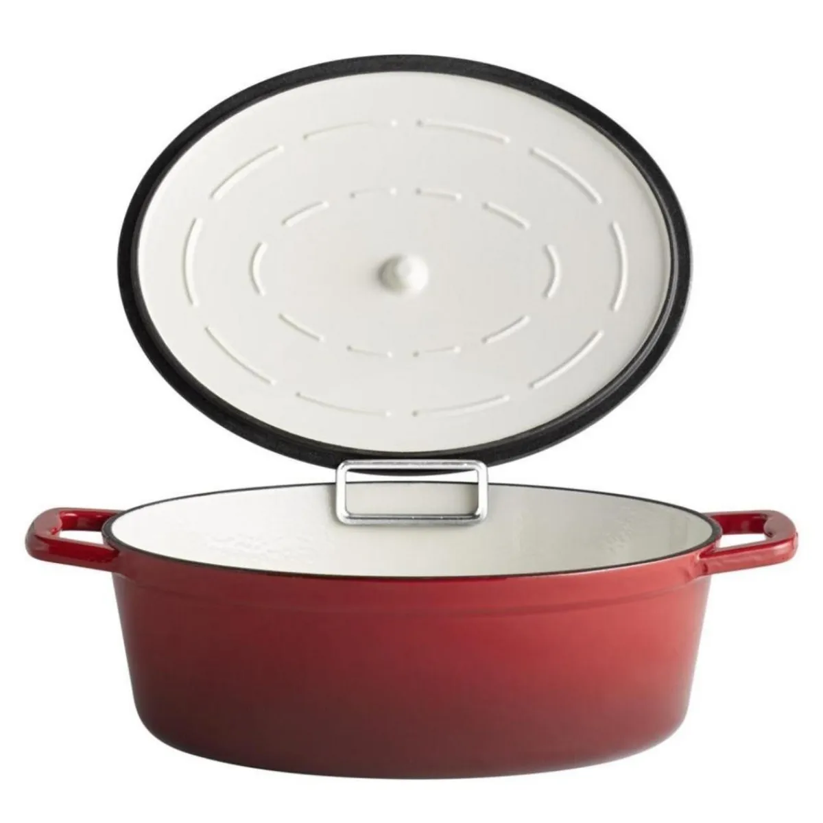Marmite fonte d'acier inox Sans revêtement Avec couvercle 33x25x11 cm 5 L 5 Stars - APS Online