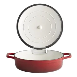 APS Marmite fonte émaillée inox Sans revêtement Avec couvercle 28x28x7 cm 3 L 5 Stars Best