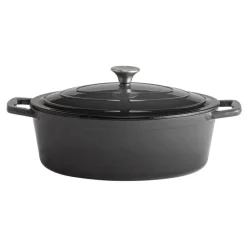 APS Marmite fonte émaillée inox Sans revêtement Avec couvercle 33x25 cm 5 L 5 Stars