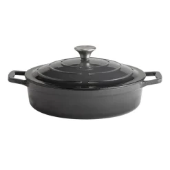 APS Marmite fonte émaillée inox Sans revêtement Avec couvercle 28x28x7 cm 3 L 5 Stars Outlet
