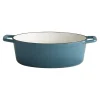 APS Marmite fonte émaillée inox Sans revêtement Avec couvercle 33x25x11 cm 5 L 5 Stars New