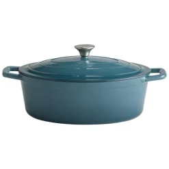 APS Marmite fonte émaillée inox Sans revêtement Avec couvercle 33x25x11 cm 5 L 5 Stars New
