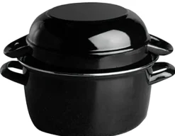 Marmite à moules acier Sans revêtement Avec couvercle Ø 18 cm 18,5 cm 2,5 L - Aucune Online