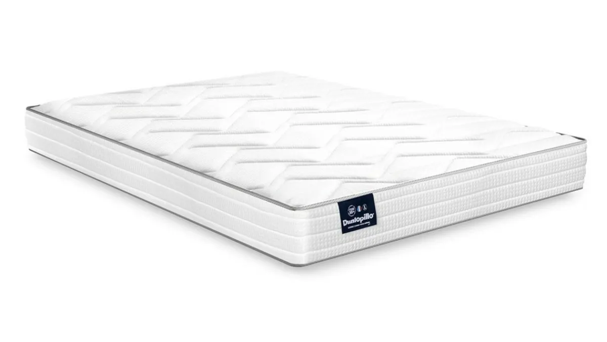 DUNLOPILLO Matelas mousse Livré à plat ferme 190x140x15 cm blanc Bourbon Online