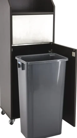 Meuble poubelle noir 54x42x136 cm Jacky - FLEXMOB Best