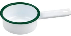 Aucune Mini casserole blanc acier émaillé 9 cm Ø 9 cm Best