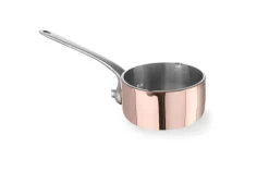 Mini casserole cuivre aluminium inox Ø 8,5 cm 5 cm 26 cl - HENDI Discount