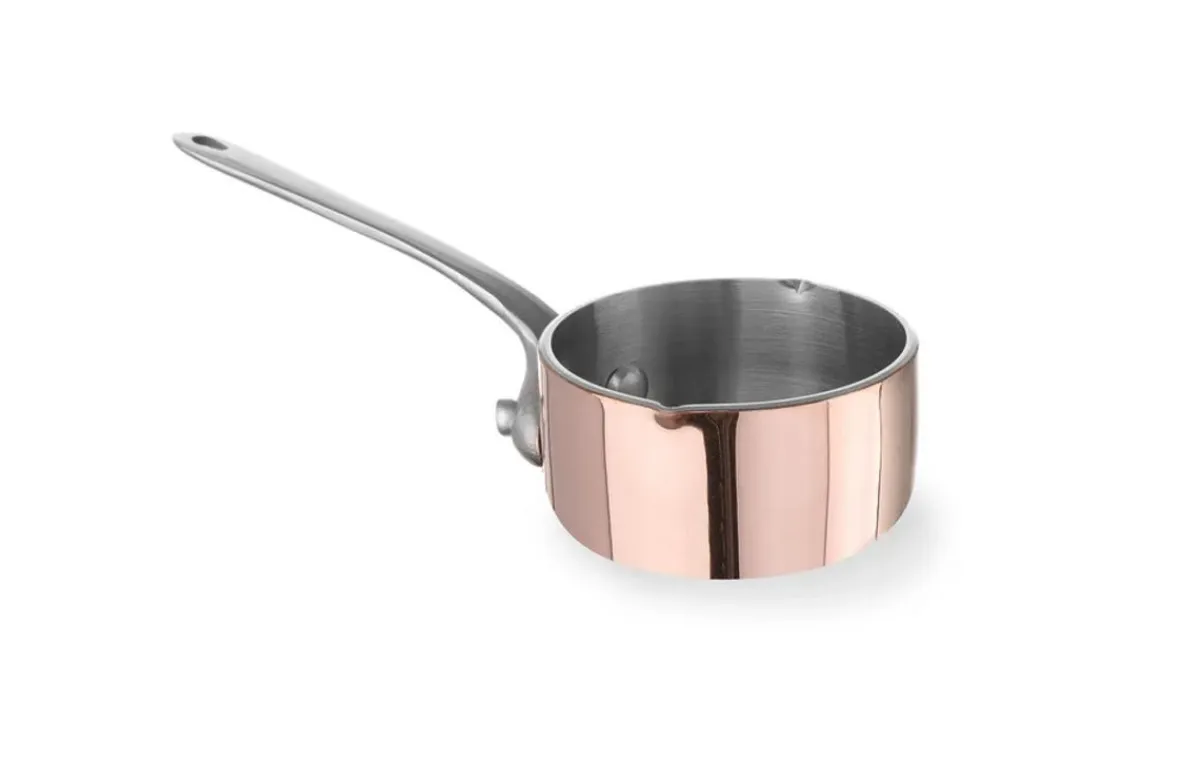 Mini casserole cuivre aluminium inox Ø 8,5 cm 5 cm 26 cl - HENDI Discount