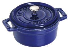 STAUB Mini cocotte avec couvercle fonte d'acier Sans revêtement Avec couvercle Ø 10 cm 7 cm 0,25 L Sale