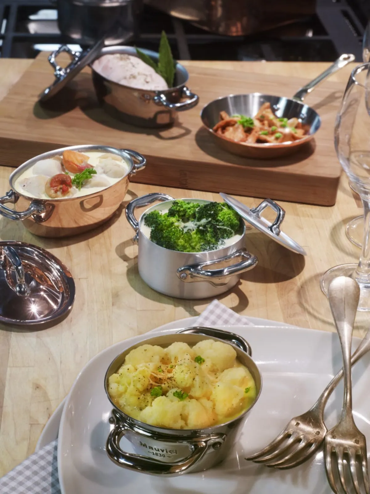 Mini cocotte avec couvercle inox Sans revêtement Avec couvercle 14x12x4,5 cm 0,3 L M'minis - MAUVIEL Best
