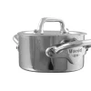 MAUVIEL Mini cocotte avec couvercle inox Sans revêtement Avec couvercle Ø 9 cm 4,5 cm 0,3 L M'minis Sale