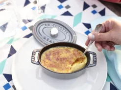 Mini cocotte fonte d'acier Sans revêtement Avec couvercle 11x7x4,8 cm 0,25 L - STAUB New