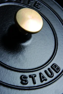 STAUB Mini cocotte ronde fonte d'acier Sans revêtement Avec couvercle Ø 10 cm 7 cm 0,25 L Outlet