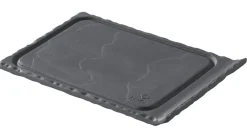 Mini planche rectangulaire noir porcelaine culinaire 11,5 cm Basalt - REVOL Online