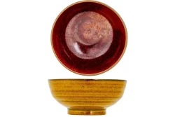 Mini pot rond jaune porcelaine Ø 8 cm Elements Mustard - PROOF Discount