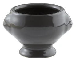 PRO.MUNDI Mini soupière rond gris grès émaillé Ø 5,5 cm Bistronome Discount