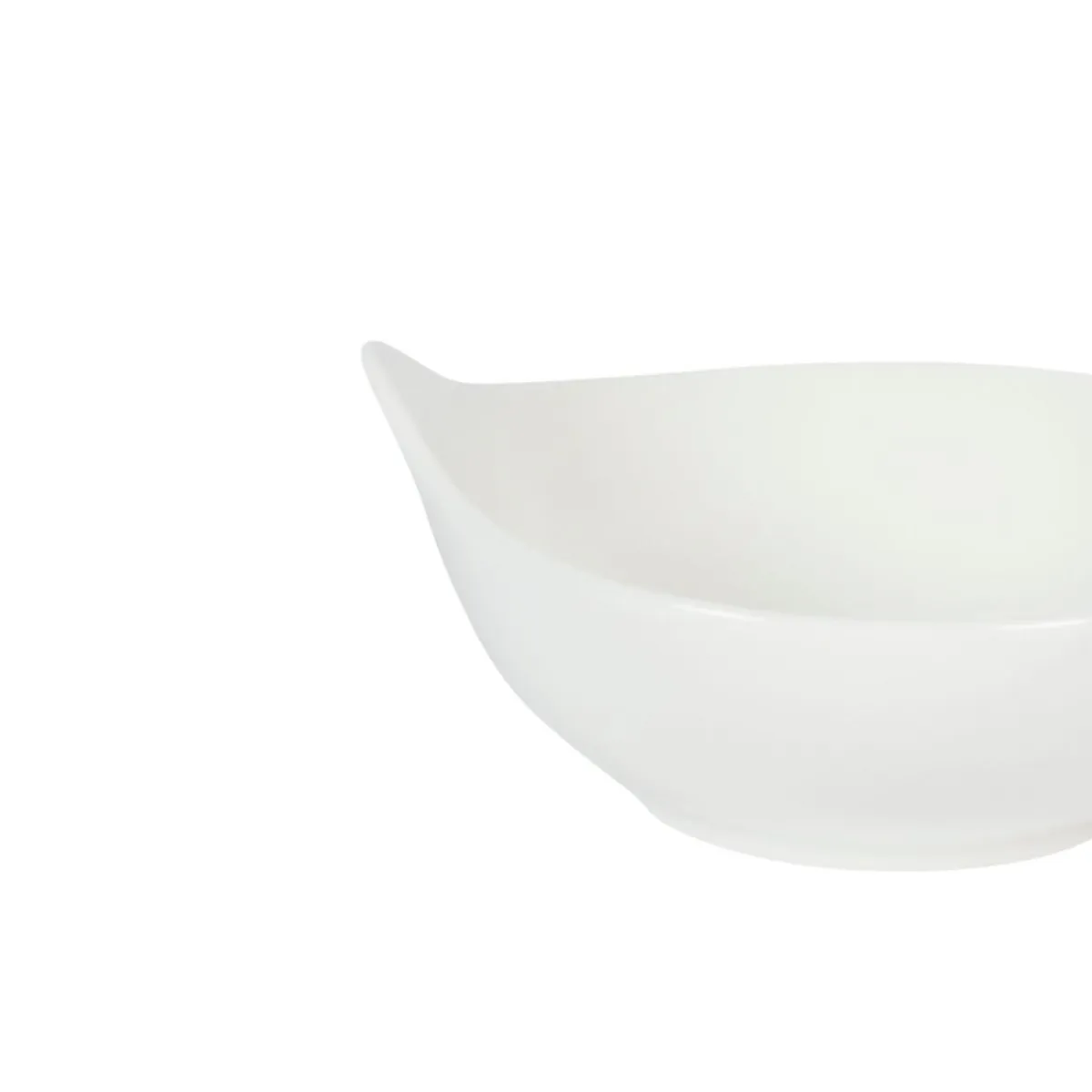 PRO.MUNDI Mise en bouche ovale blanc porcelaine 10 cm Playtime Clearance
