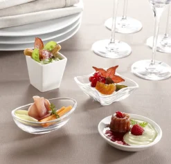 Mise en bouche ovale blanc porcelaine 5,2 cm Playtime - PRO.MUNDI