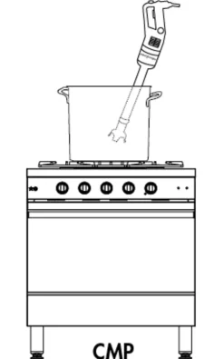 Mixeur plongeant CMP300 VV 30 L 350 W 230v - ROBOT COUPE Hot