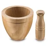 Mortier avec pilon bambou Ø 12,5 cm 13 cm - DEGLON Discount