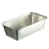 Moule à cake rectangulaire gris aluminium 24,7x13,3x6,8 cm 164 cl (50 pièces) - Aucune Clearance