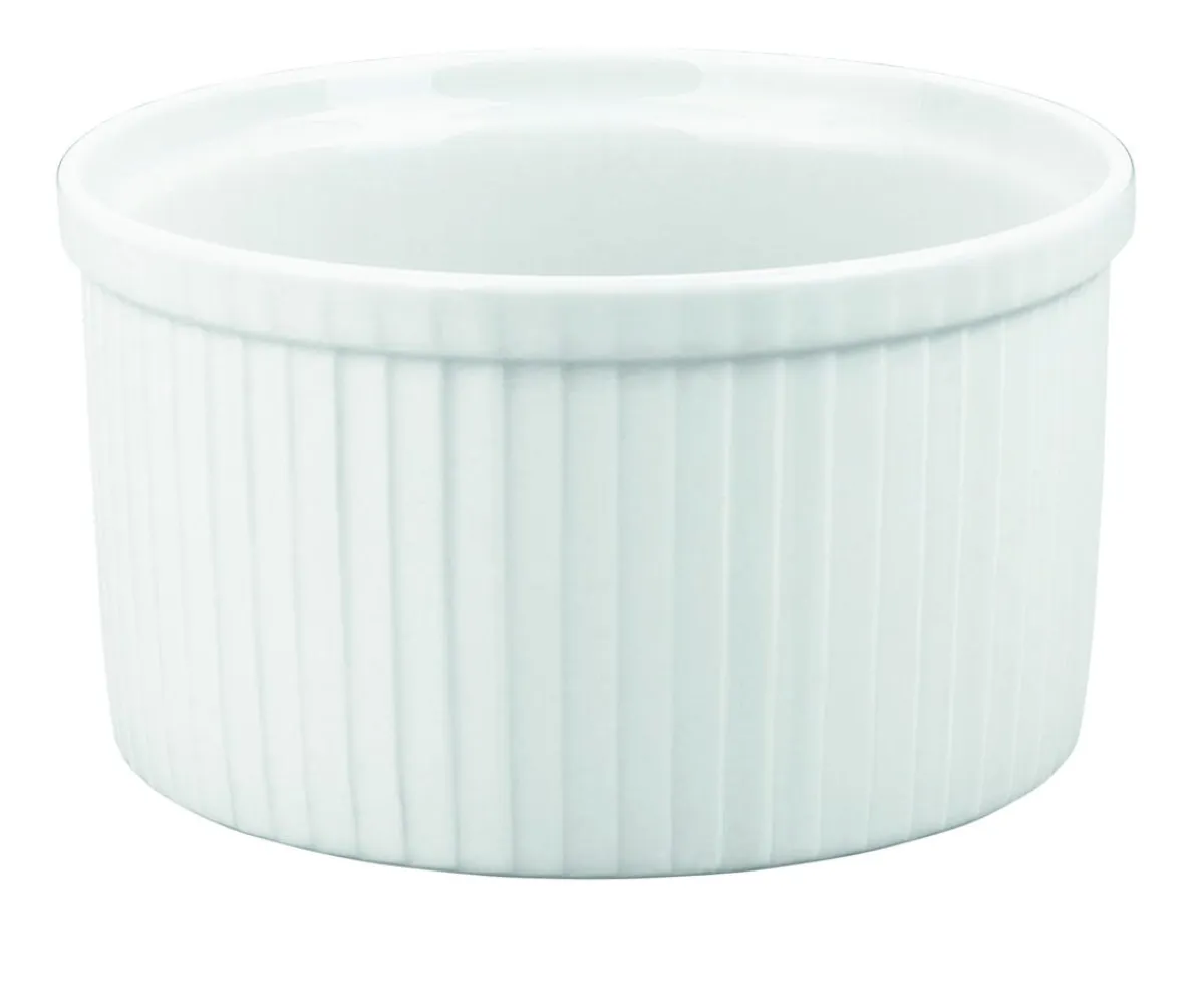 Moule à soufflé rond blanc porcelaine culinaire Ø 16,5 cm - PILLIVUYT Best