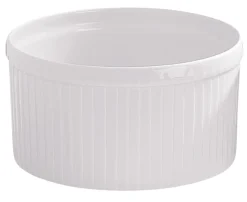 Moule à soufflé rond blanc porcelaine culinaire Ø 18,5 cm - PILLIVUYT Clearance