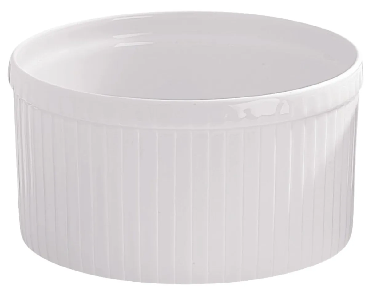 PILLIVUYT Moule à soufflé rond blanc porcelaine culinaire Ø 10 cm Clearance