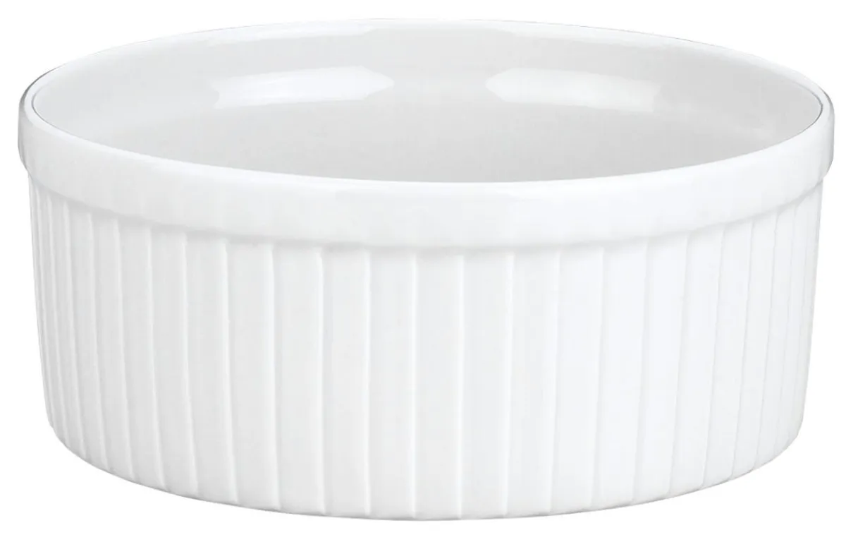 PILLIVUYT Moule à soufflé rond blanc porcelaine culinaire Ø 10 cm Best