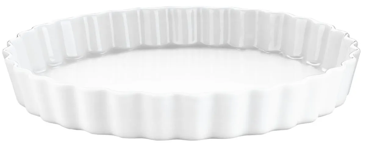 Moule à tarte rond blanc porcelaine culinaire Ø 26,5 cm Patisserie - PILLIVUYT Clearance