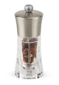 Moulin à piment transparent Ø 7 cm 14 cm Ouessant - PEUGEOT SAVEURS Sale