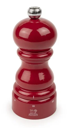 PEUGEOT SAVEURS Moulin à poivre droit Rouge passion Ø 5,9 cm 12 cm Paris