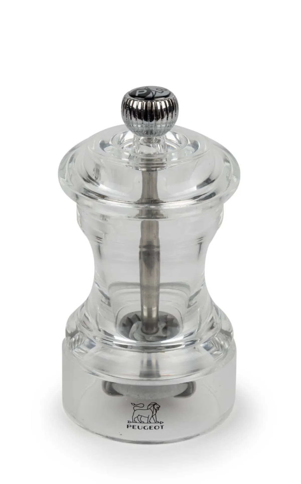 PEUGEOT SAVEURS Moulin à poivre droit transparent Ø 5,4 cm 10 cm Bistro Sale