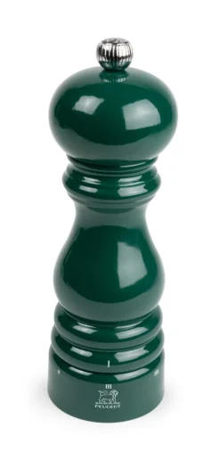 PEUGEOT SAVEURS Moulin à poivre rond vert forêt Ø 5 cm 18x5,9x5,9 cm Paris Rama New