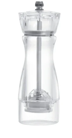 PRO.MUNDI Moulin à poivre transparent Ø 5 cm 15 cm Spice Hot