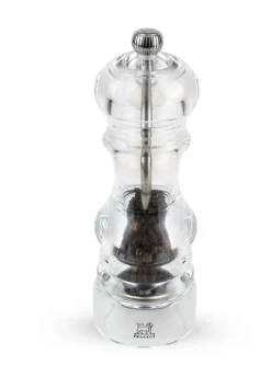 Moulin à poivre transparent Ø 5,9 cm 18 cm Nancy - PEUGEOT SAVEURS Online
