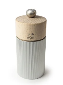 PEUGEOT SAVEURS Moulin à sel droit gris 12 cm Line Best