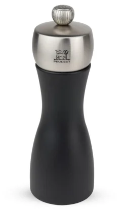 PEUGEOT SAVEURS Moulin à sel droit noir 15 cm Fidji New