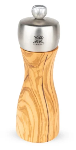 PEUGEOT SAVEURS Moulin à sel droit Olivier 15 cm Fidji