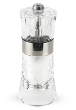 Moulin à sel droit transparent 14 cm Oslo - PEUGEOT SAVEURS Online