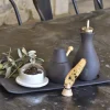 Moutardier gris porcelaine culinaire Ø 7,3 cm Likid - REVOL Discount