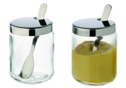 Moutardier rond transparent Ø 5 cm 6 cm (2 pièces) - APS New