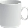 REVOL Mug conique blanc porcelaine culinaire 35 cl Ø 8 cm Les Essentiels Sale
