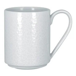Mug empilable rond blanc porcelaine 36 cl Ø 8 cm Charm - RAK Best