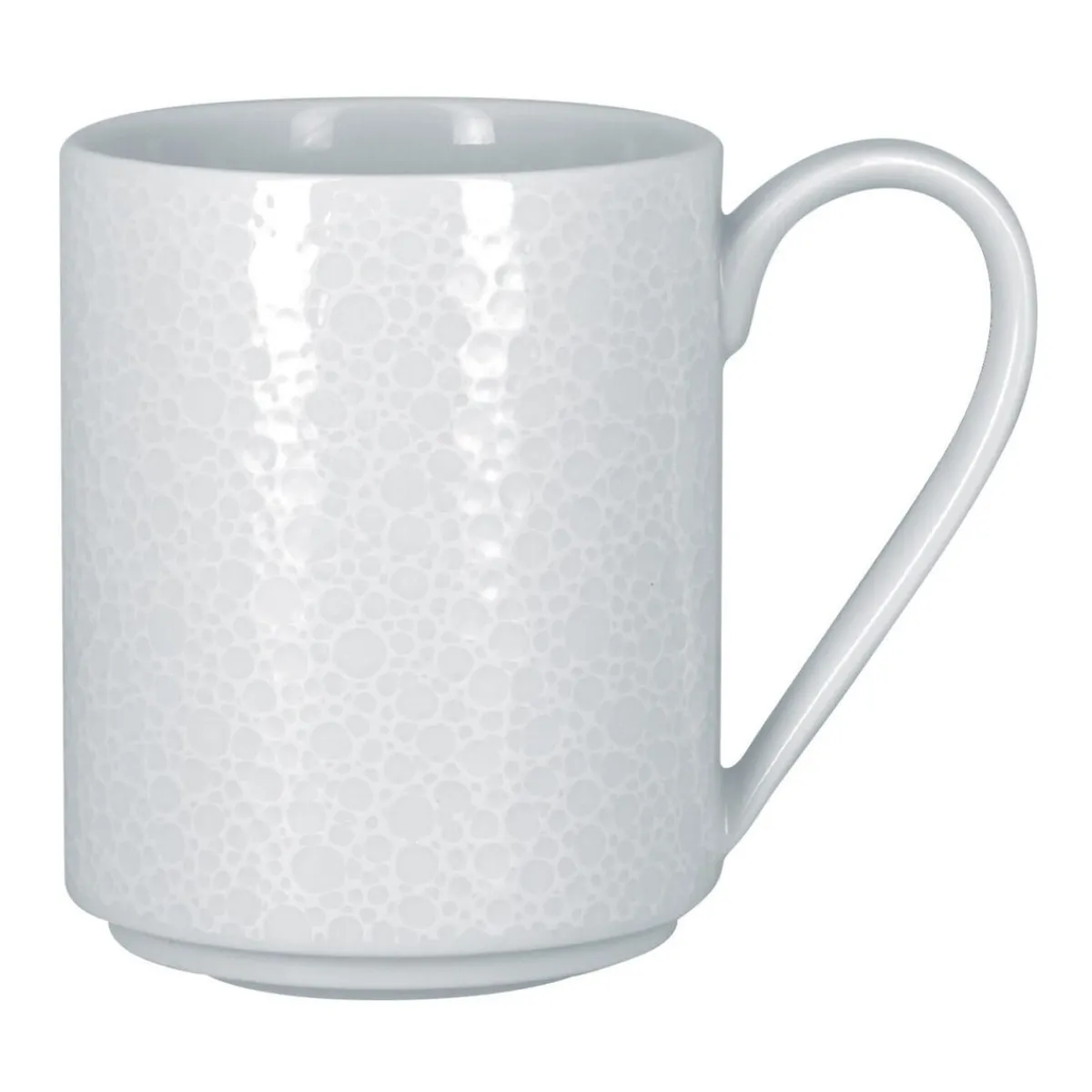 Mug empilable rond blanc porcelaine 36 cl Ø 8 cm Charm - RAK Best