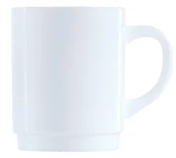 Mug empilable rond blanc verre opal 25 cl Ø 7,2 cm Restaurant - ARCOROC Hot