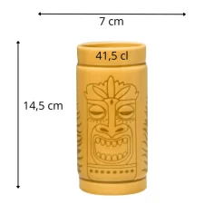 Mug jaune porcelaine vitrifiée 41,5 cl Ø 7 cm Aztek - RAK Best